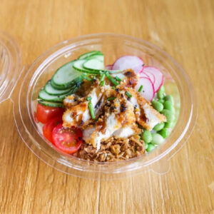 Poké poulet pané